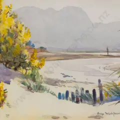 Lupins in Flower - Collingwood Beach by Enga Washbourn, sold Jun 2026