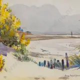 Enga Washbourn, Lupins in Flower - Collingwood Beach