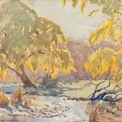 Pastoral Scene by Enga Washbourn, sold Jun 2026