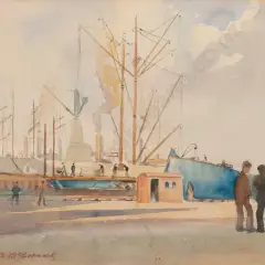 T. A. McCormack, Wellington Dockside Scene