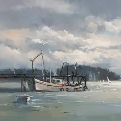 Colin Wynn, ~Under April Skies~ Nelson Haven - A Blustery Afternoon