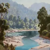 E B Lattey, Tauranga River - Urewera
