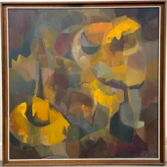 P Simmonds, Evening Sunflowers