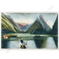 Stanley Palmer, The Three Boatmen - Piopiotahi - Milford