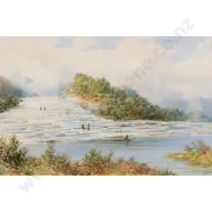 W G Baker, White Terraces Rotomahana