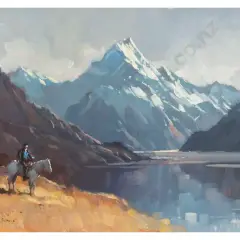 Peter Beadle, Gathering Storm - Mt Cook and Lake Pukaki
