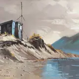 Peter Beadle, Whitebaiter's Hut - Martin's Bay Lagoon - Fiordland
