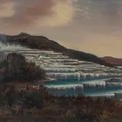 Signed Victoria Studio Hamilton, The White Terraces Rotomahana