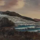 Signed Victoria Studio Hamilton, The White Terraces Rotomahana