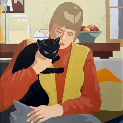 Ann Tolson, Portrait with Cats