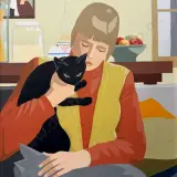 Ann Tolson, Portrait with Cats