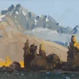 Peter Beadle, Evening - Remarkables from Kaweru
