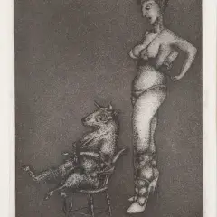Barry Cleavin, Small Bull Being Tormented by a Lady