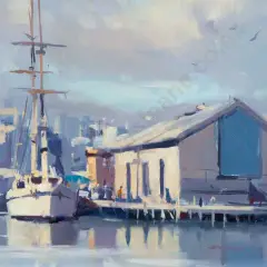 John Crump, Early Morning on Wellington Wharves