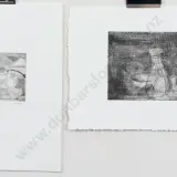 Steve Austin, Two Unframed Etchings