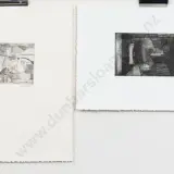 Steve Austin, Two Unframed Etchings