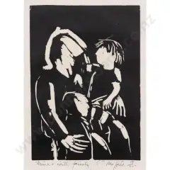 Trevor Moffitt, Miner with Family