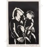 Trevor Moffitt, Miner with Family