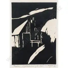 Trevor Moffitt, Miner Approaching His Hut