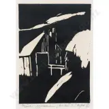 Trevor Moffitt, Miner Approaching His Hut