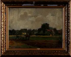 Gerard Krol, Usselo, Gerard Cornelis Krol (1882-1950 Enschede), olieverf op paneel, Usselo 45x34cm