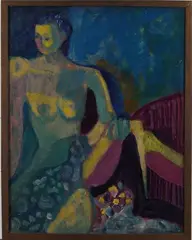 Naakte vrouw, olieverf op linnen, 1930), olieverf op linnen, naakte vrouw