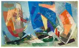 Wilhelm Imkamp, Ohne Titel, Öl auf Karton