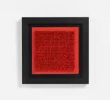Tableau clous by Bernard Aubertin, 1970, nails, wood, paint, sold Nov 2015