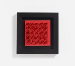 Bernard Aubertin, Tableau clous, 1970, nails, wood, paint