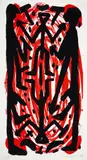 Ohne Titel by A. R. Penck, Farbserigrafie auf Hahnemühle (Wasserzeichen), sold Nov 2015