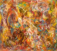 Ohne Titel by Bernard Schultze, Pastell auf Karton, sold Nov 2015