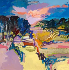 Jean Krillé, Ohne Titel, Öl auf Hartfaser