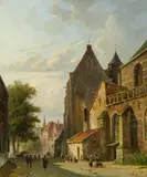 Adrianus Eversen, In einem holländischen Städtchen