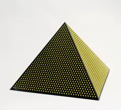 Pyramid by Roy Lichtenstein, 1968, Farbserigrafie auf Karton, sold Nov 2015