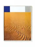 Station 8 - Der Corso by Heinz Mack, Siebdruck mit eingestreutem Sahara-Sand, collagiert, auf festem Karton, sold Nov 2015