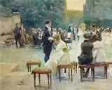 Wilhelm Schreuer, Vor dem Konzert im Schlosspark