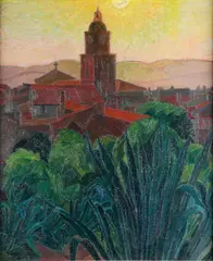 Léon de Smet, Paysage mediterranée (Saint Tropez 1926), olieverf op doek