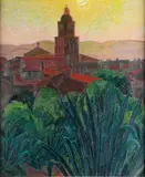 Léon de Smet, Paysage mediterranée (Saint Tropez 1926), olieverf op doek