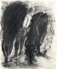 Susan Rothenberg, Untitled, 1984, charcoal, graphite, ink and crayon on paper