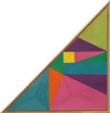 Eduardo Terrazas, 2.30, From the series "Tablas", 1972, wool yarn on wooden board covered with Campeche wax