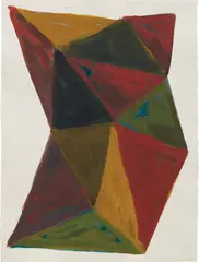 Sol LeWitt, Complex Form, 1987, gouache on paper