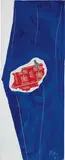 Robert Motherwell, Pall Mall on Blue, 1972, acrylic and pasted papers on canvas board