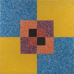Howard Mehring, Primal, 1961-1962, acrylic and collage on canvas