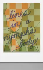 Caitlin Keogh, Lines in a Nymph’s Body, 2019, acrylic on canvas