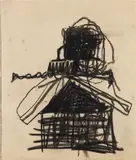 Joe Bradley, Untitled, 2016, charcoal on paper