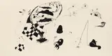 Calvin Marcus, Automatic Drawing #1, 2014, oil crayon and Flashe on gessoed linen
