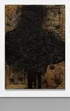 Rashid Johnson, Glenn, 2013, branded red oak flooring, black soap and wax