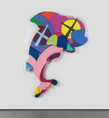 Kaws, UNTITLED, 2016, acrylic on shaped canvas