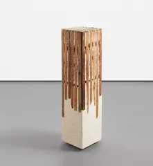 Theaster Gates, Stack 6901.11, 2011, concrete, pulverized glass and lathe