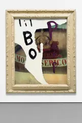 Little Bo Peep by Julian Schnabel, 2003, oil, wax and resin on digitally printed polyester, in artist's frame, sold May 2019